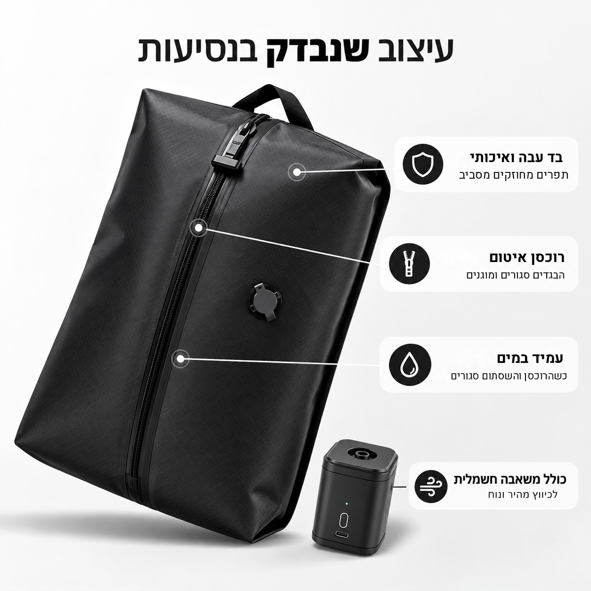 רוכסן איטום ושסתום ואקום של תיק Zemulo